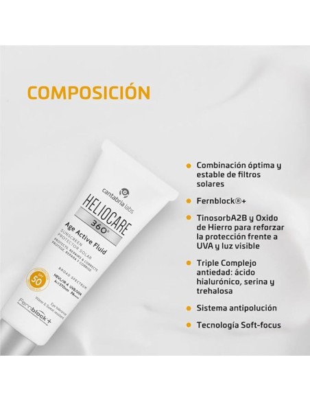 Heliocare 360º Age Active Fluid SPF 50+ 50ml - TheBeautyCool